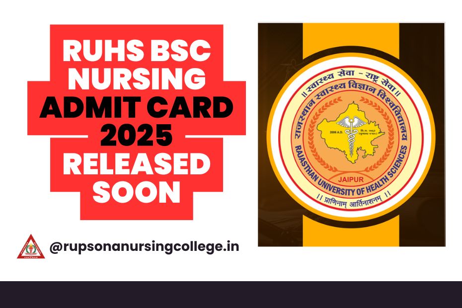 RUHS BSc Nursing Admit Card 2025