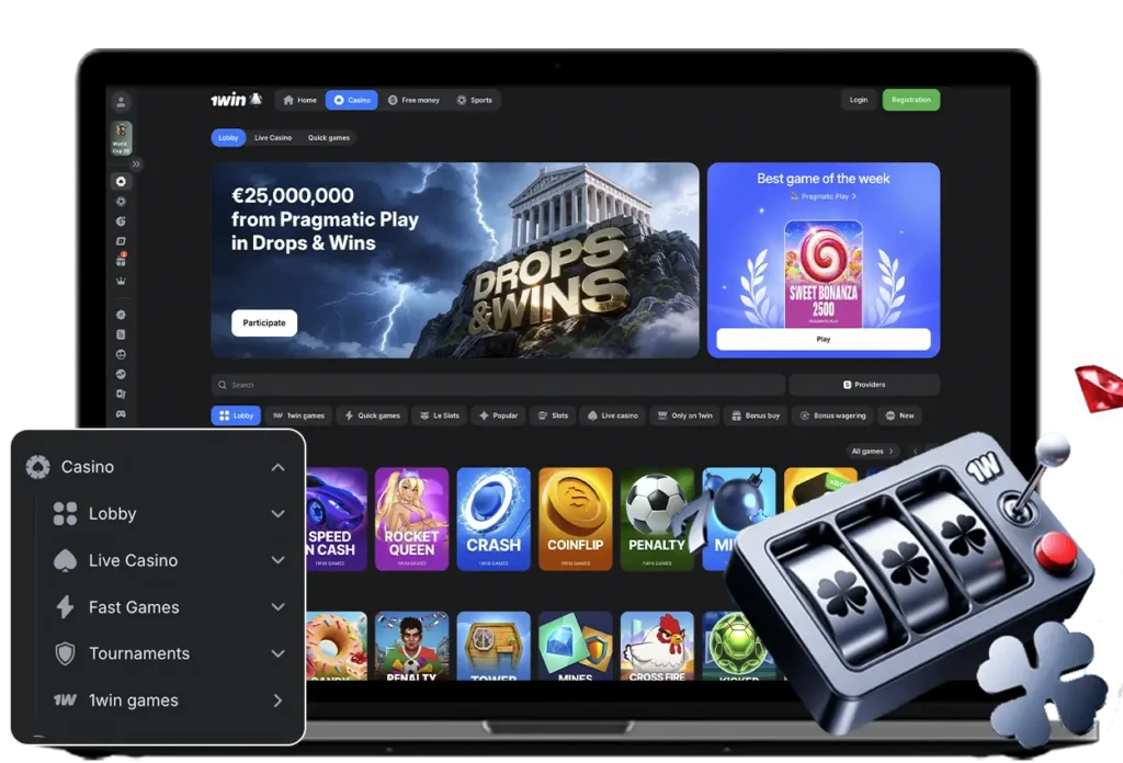 1win casino collection games in India