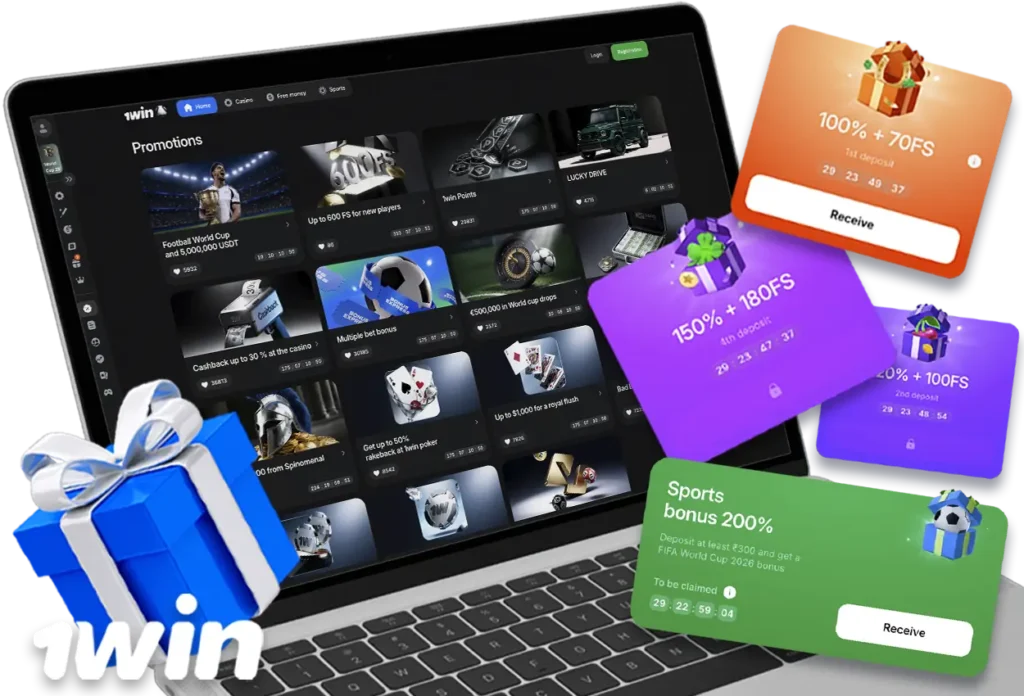 Bonuses and Promotions 1win India